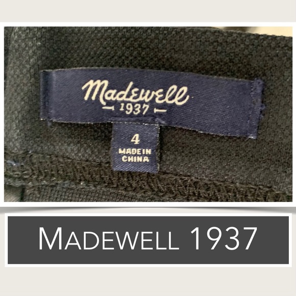 Madewell Skater Flared Skirt Jacquard Pleated Black - Picture 4 of 6